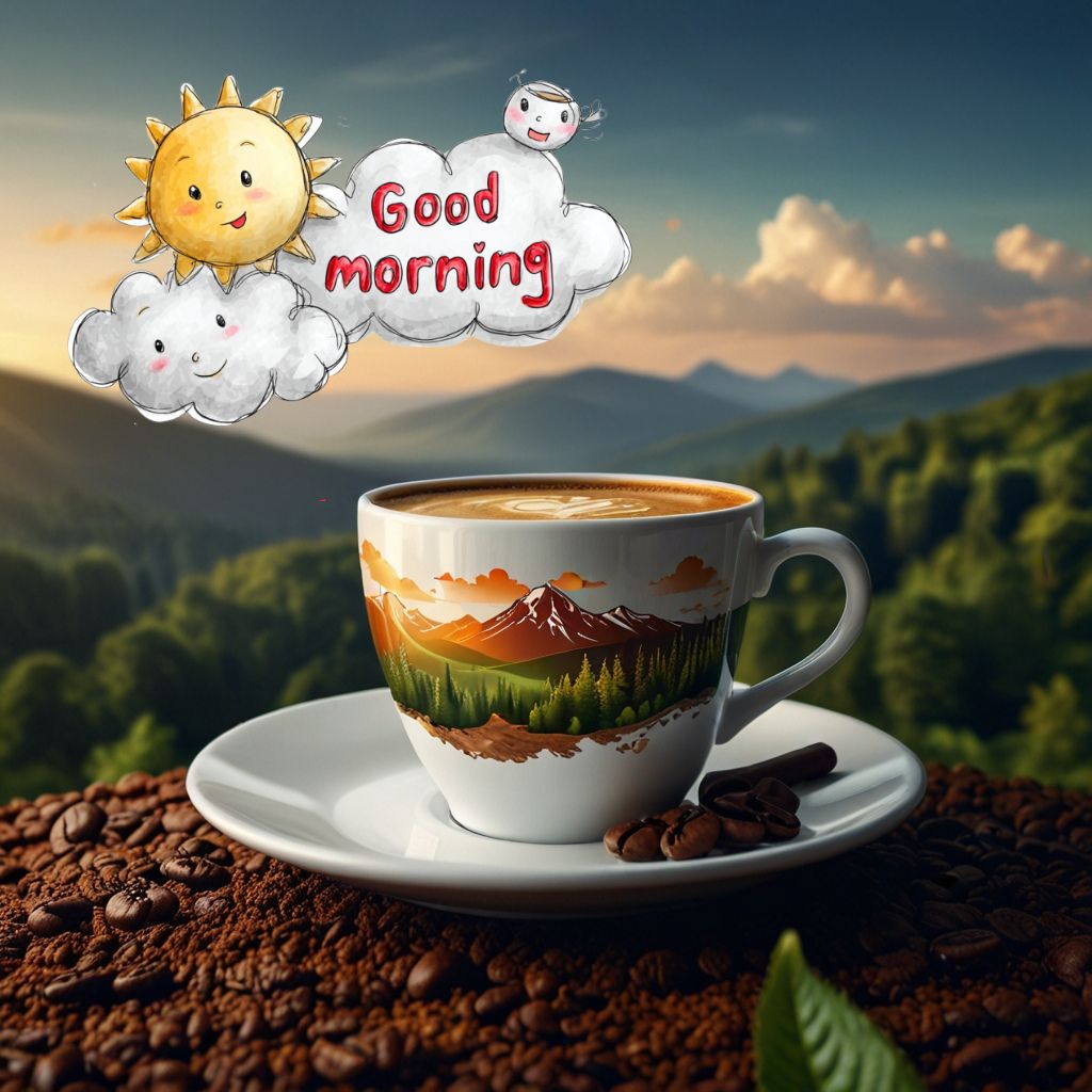 20+ Good morning coffee images | Nature good morning Vibes to Start Your Day 2 Good Morning Coffee with a Touch of Nature