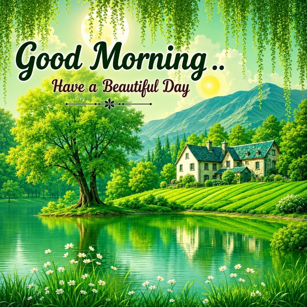 beautiful village good morning nature images 
