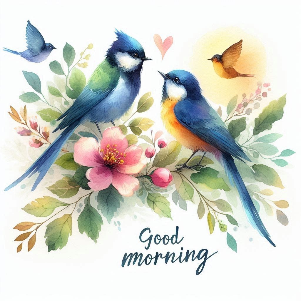 birds Good Morning images for WhatsApp