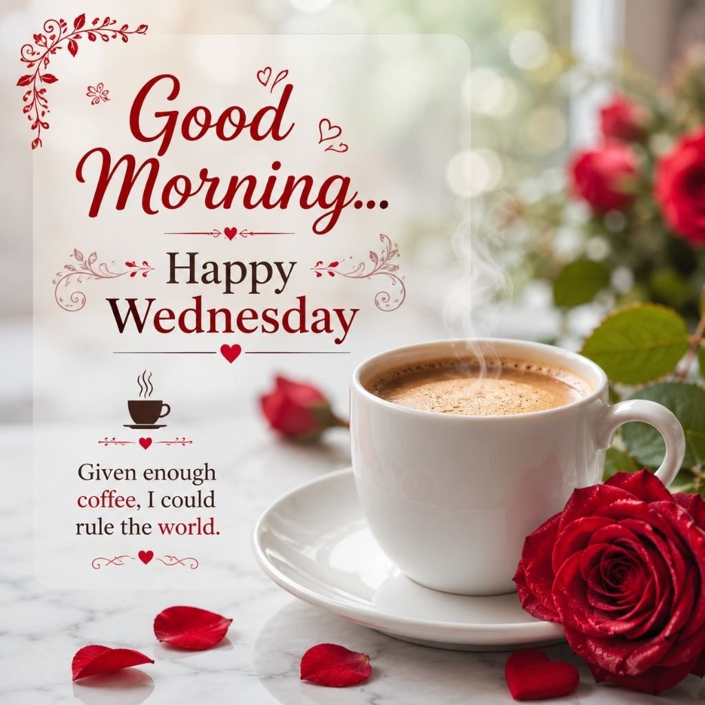 elegant morning image with coffee