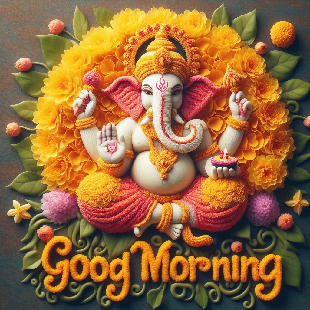 Good Morning Images and Quotes with Lord Ganesha 19 ganesh good morning images with quotes