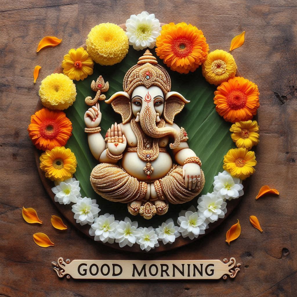 Good Morning Images and Quotes with Lord Ganesha 20 ganesh good morning wishes