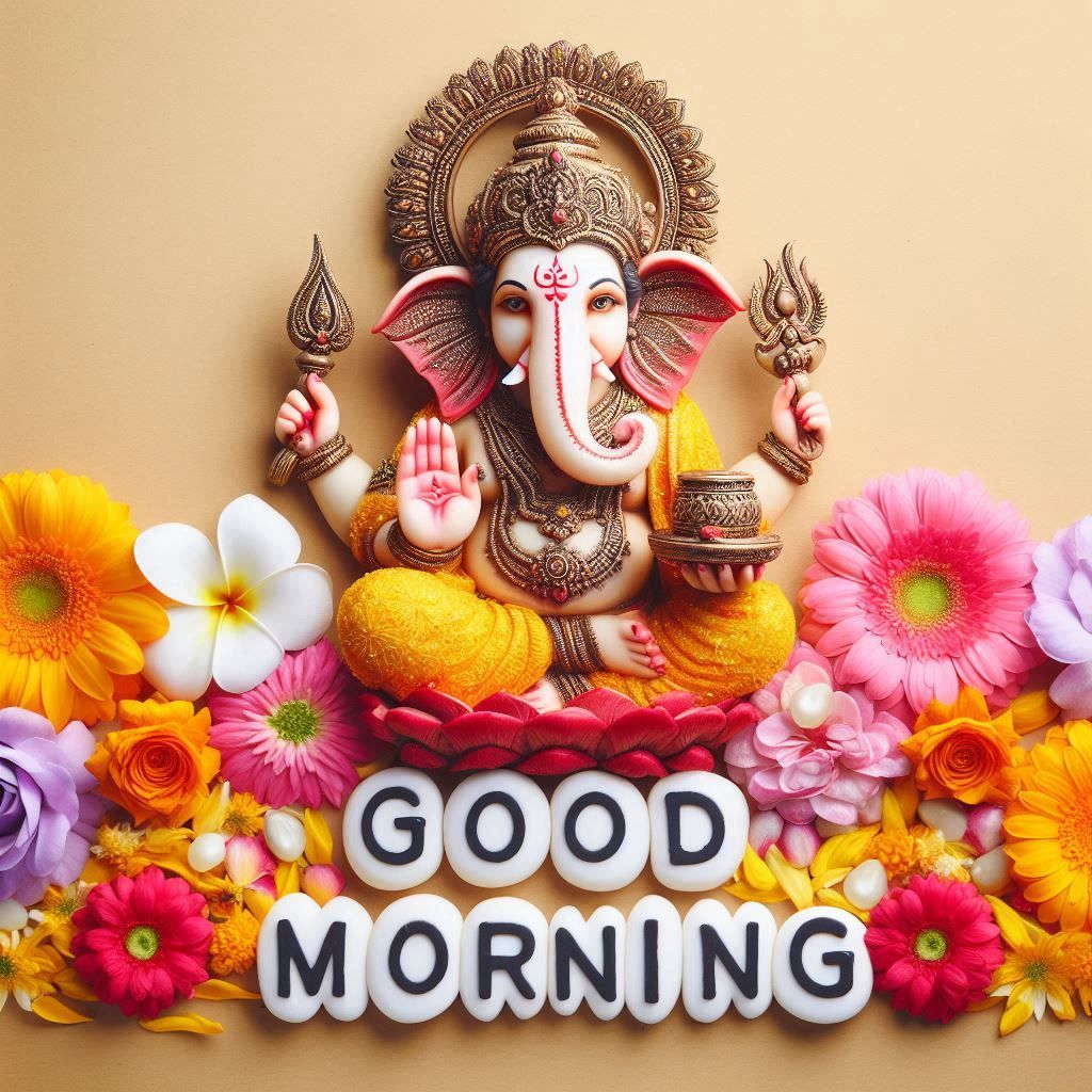 Good Morning Images and Quotes with Lord Ganesha 8 good morning ganesh images download (2)
