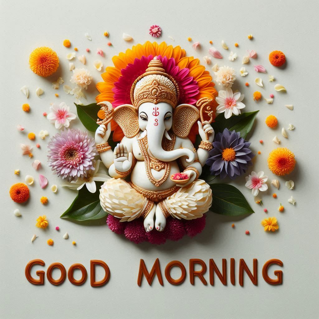 Good Morning Images and Quotes with Lord Ganesha 9 good morning ganesh images download