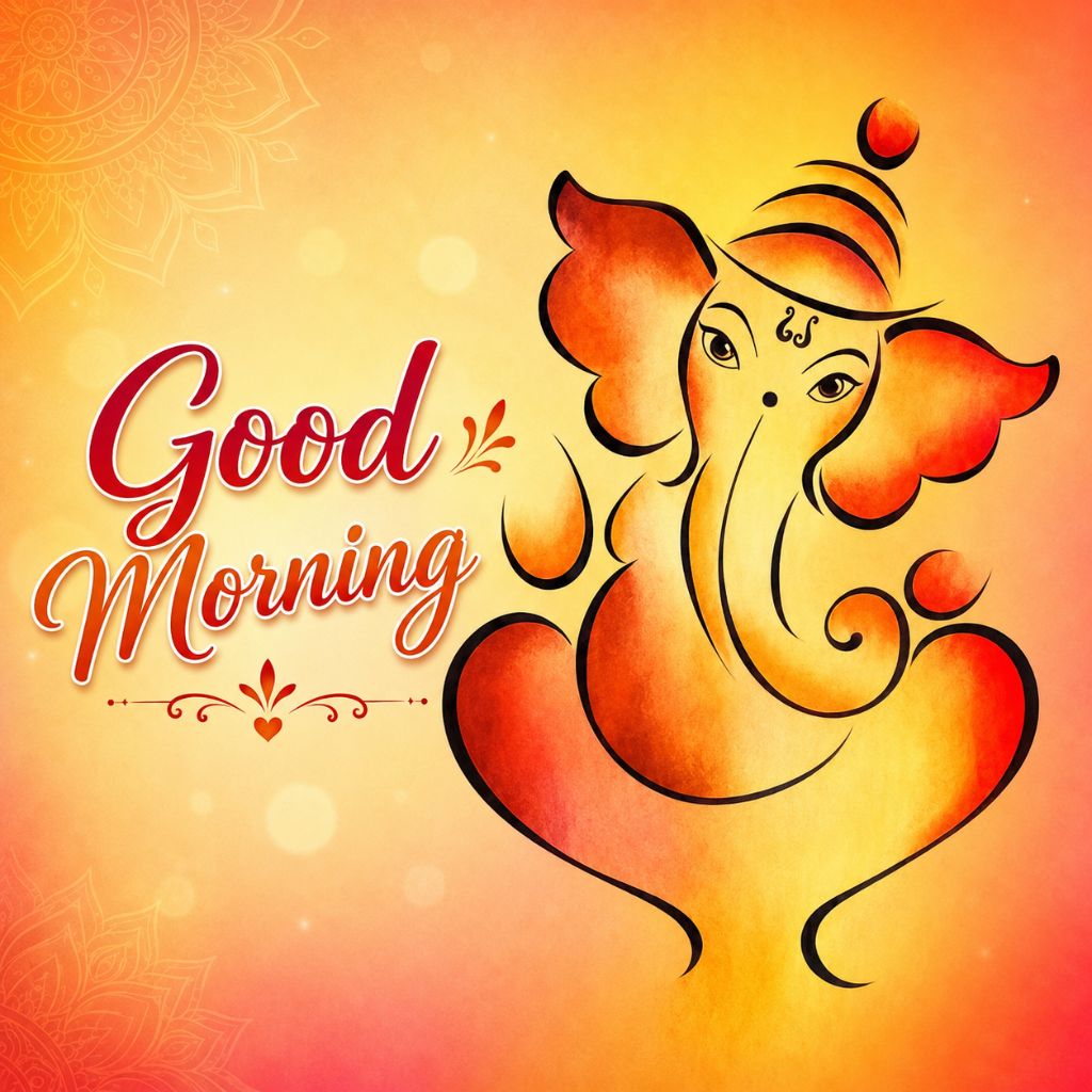 good morning image ganesh ji