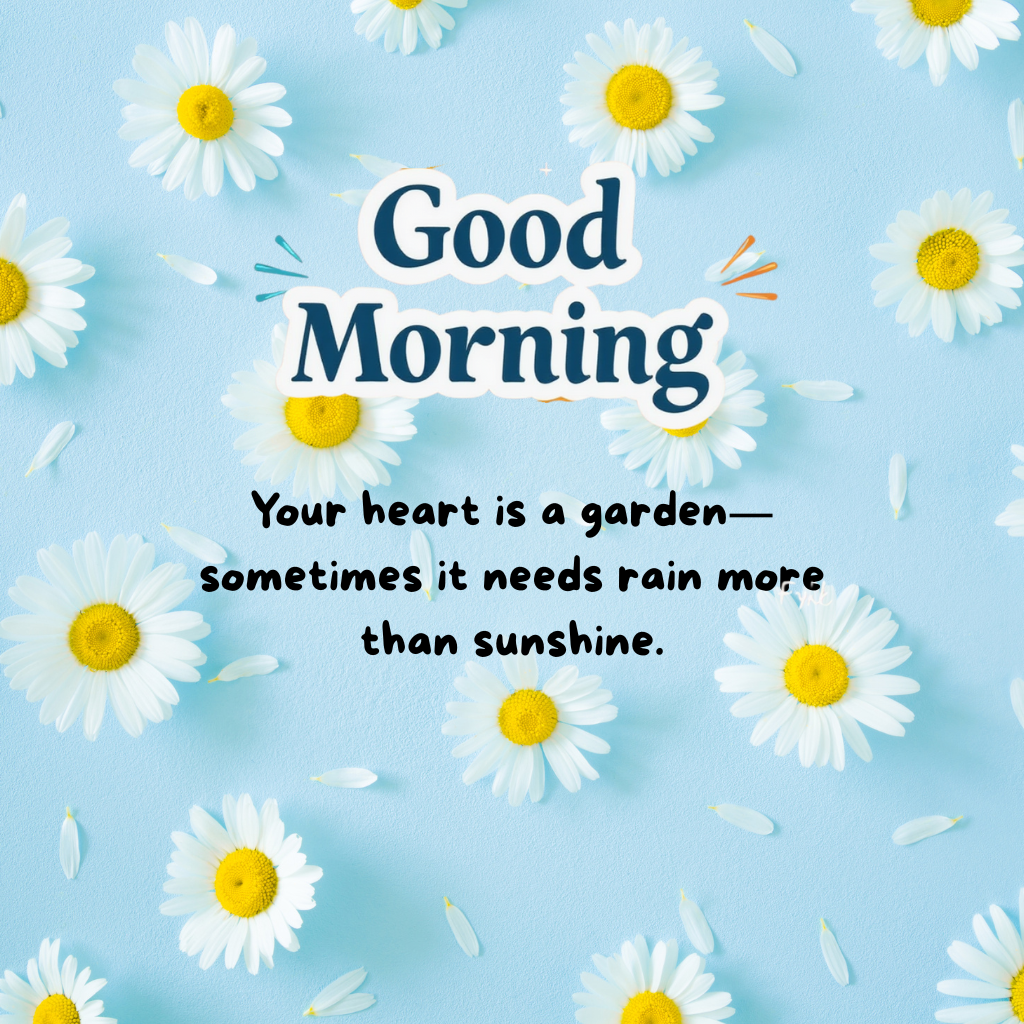 good morning images with flowers