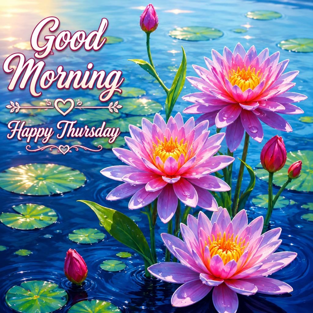 good morning lily flower images for whatsapp