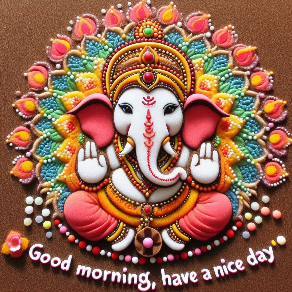 good morning wishes for whatsapp of ganesh ji images
