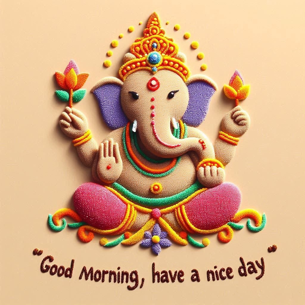 good morning wishes for whatsapp of ganesha