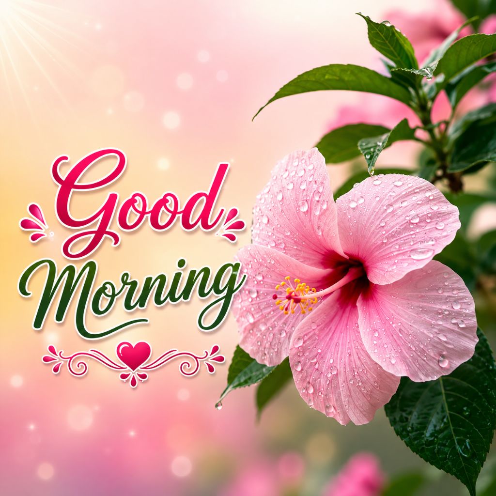 good morning with flowers pics