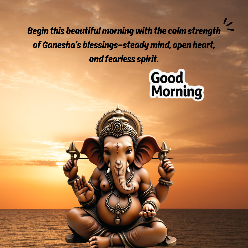 Good Morning Images and Quotes with Lord Ganesha 31 good morning with ganesha blessing quotes