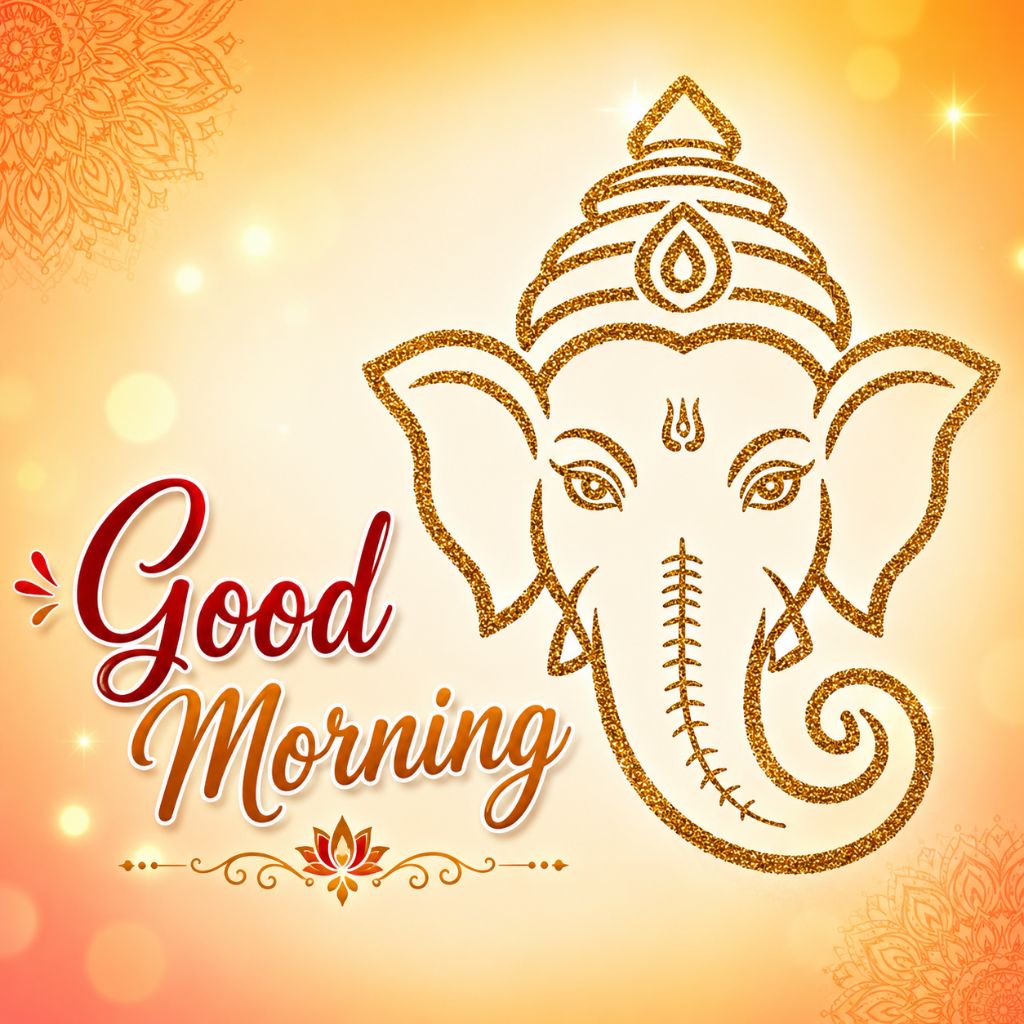 good morning with ganesha