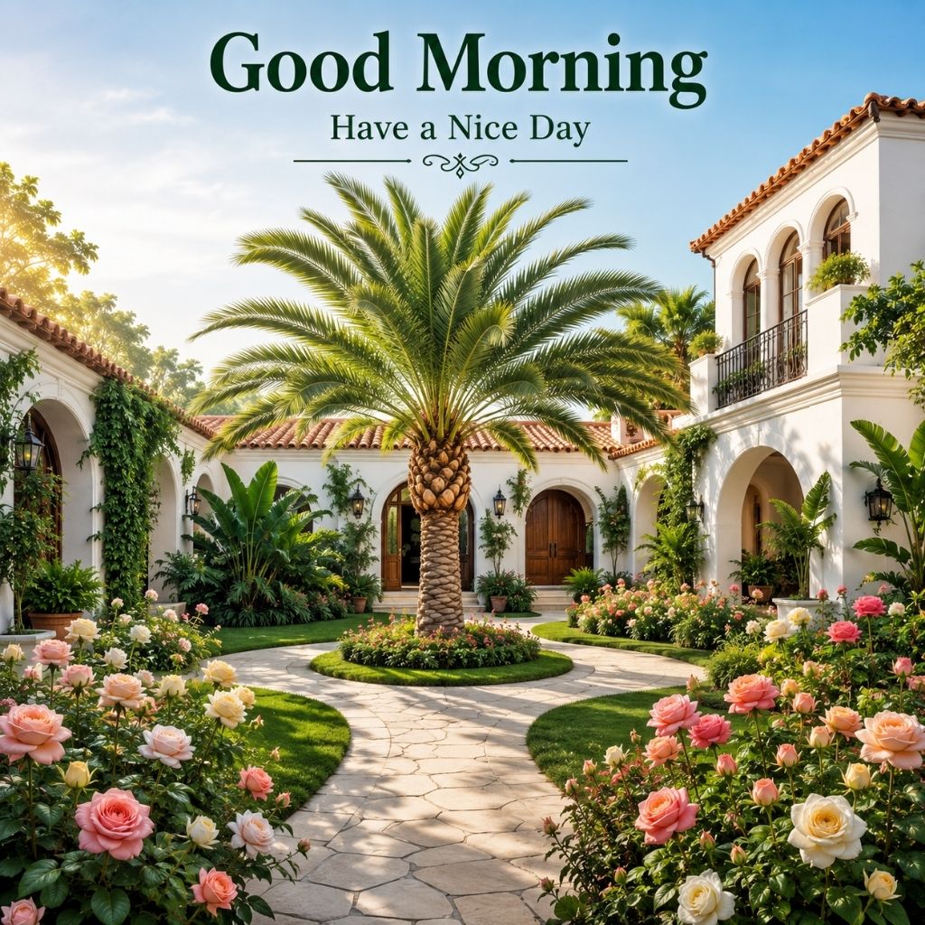 good morning with nature images