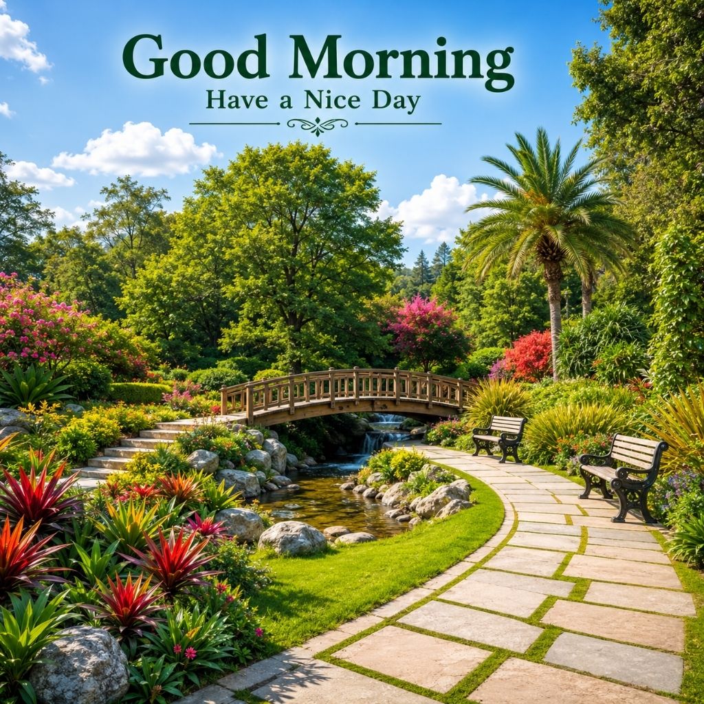 good morning with nature images