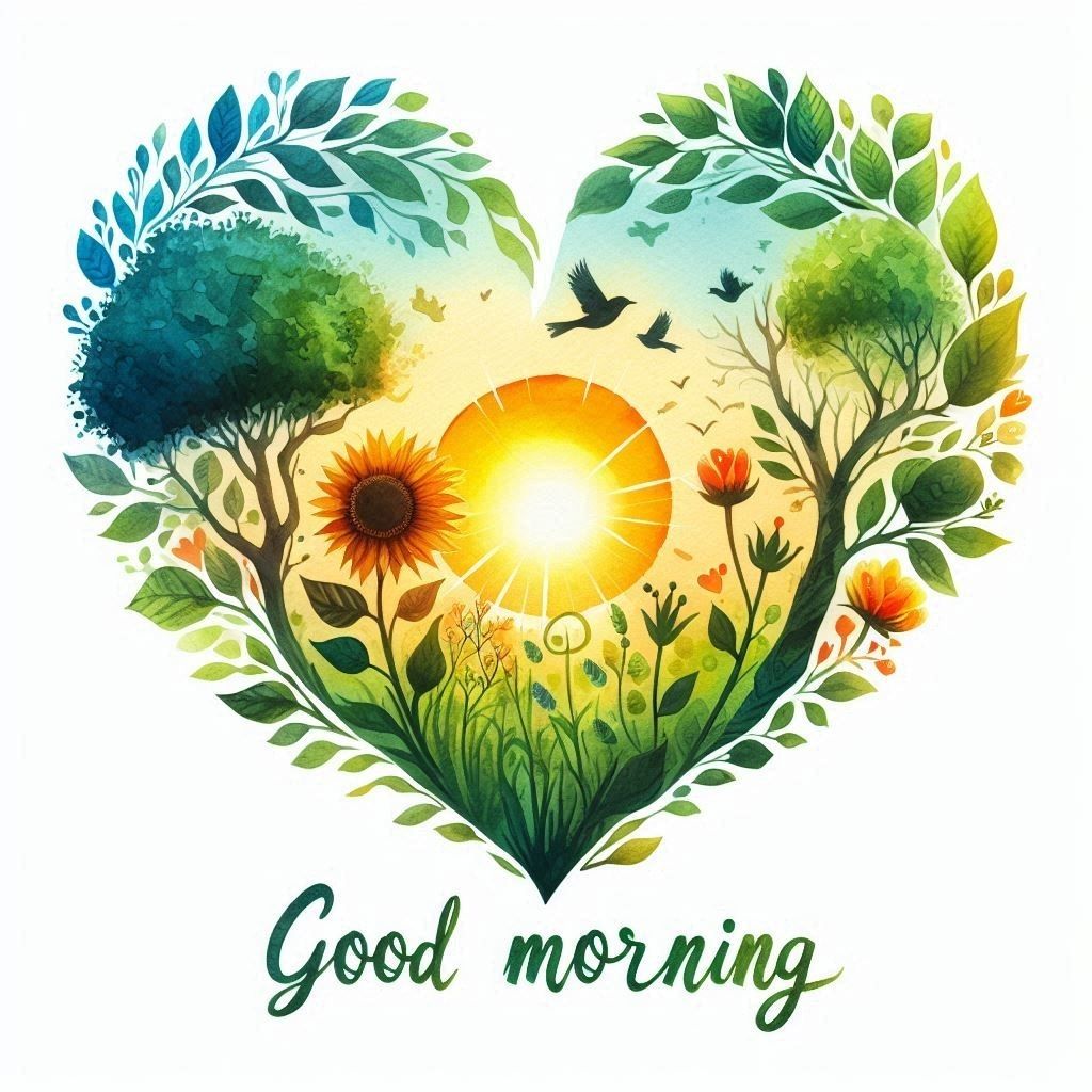 heart good morning images for whatsapp