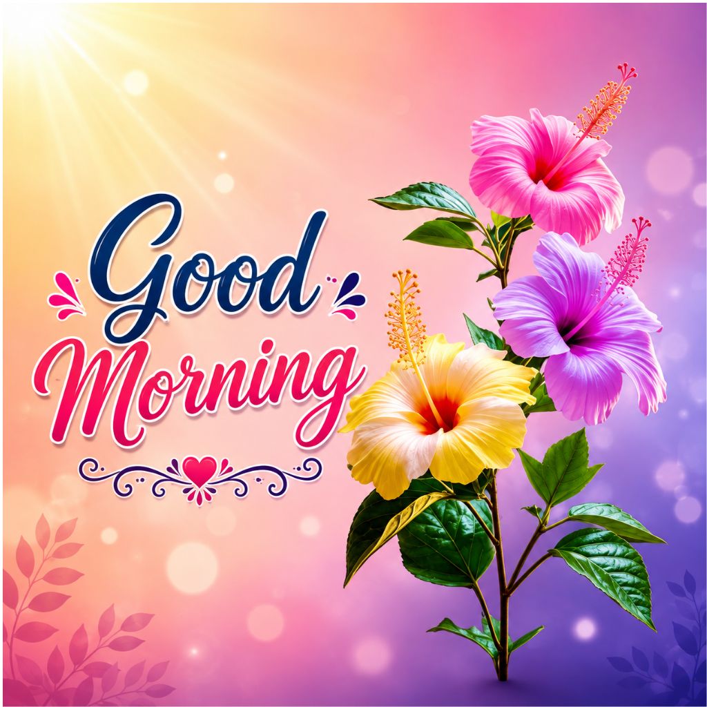 nice morning flowers