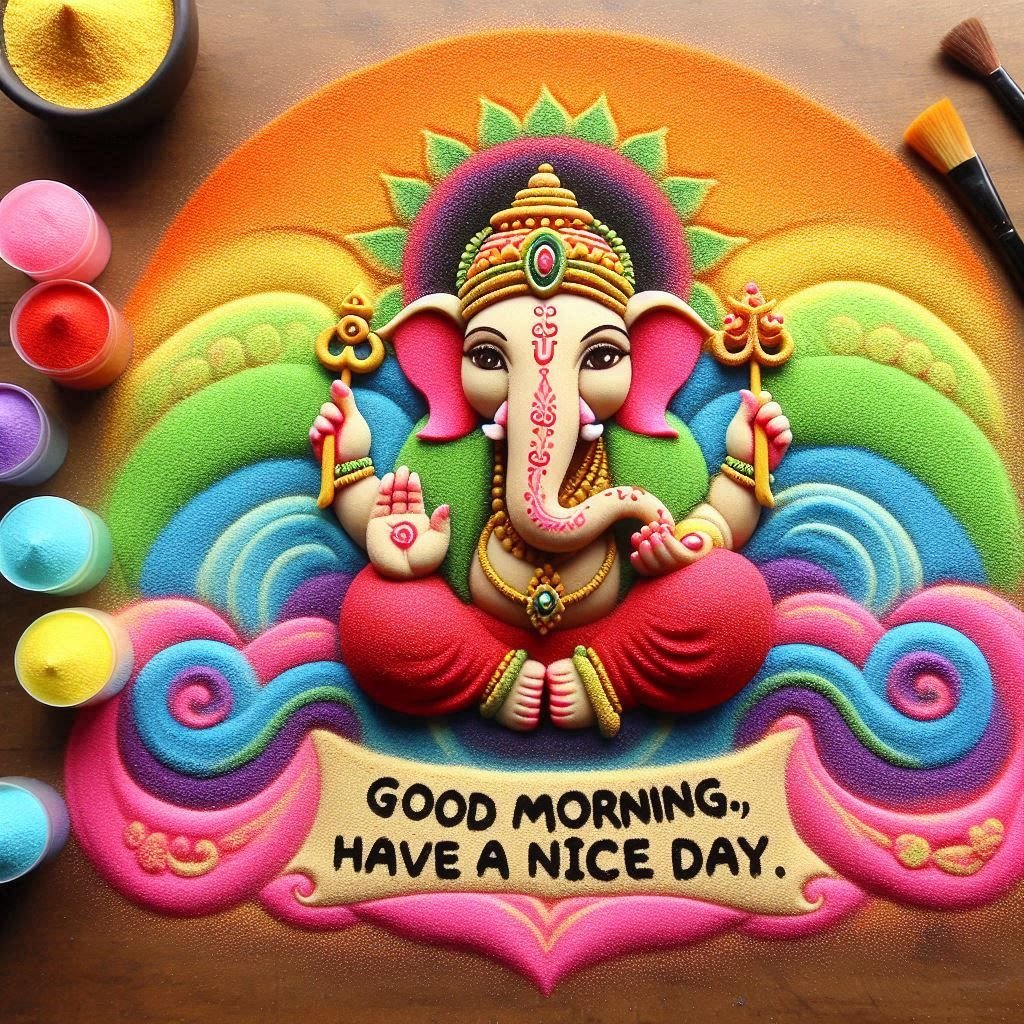 shree ganesh good morning images for whatsapp