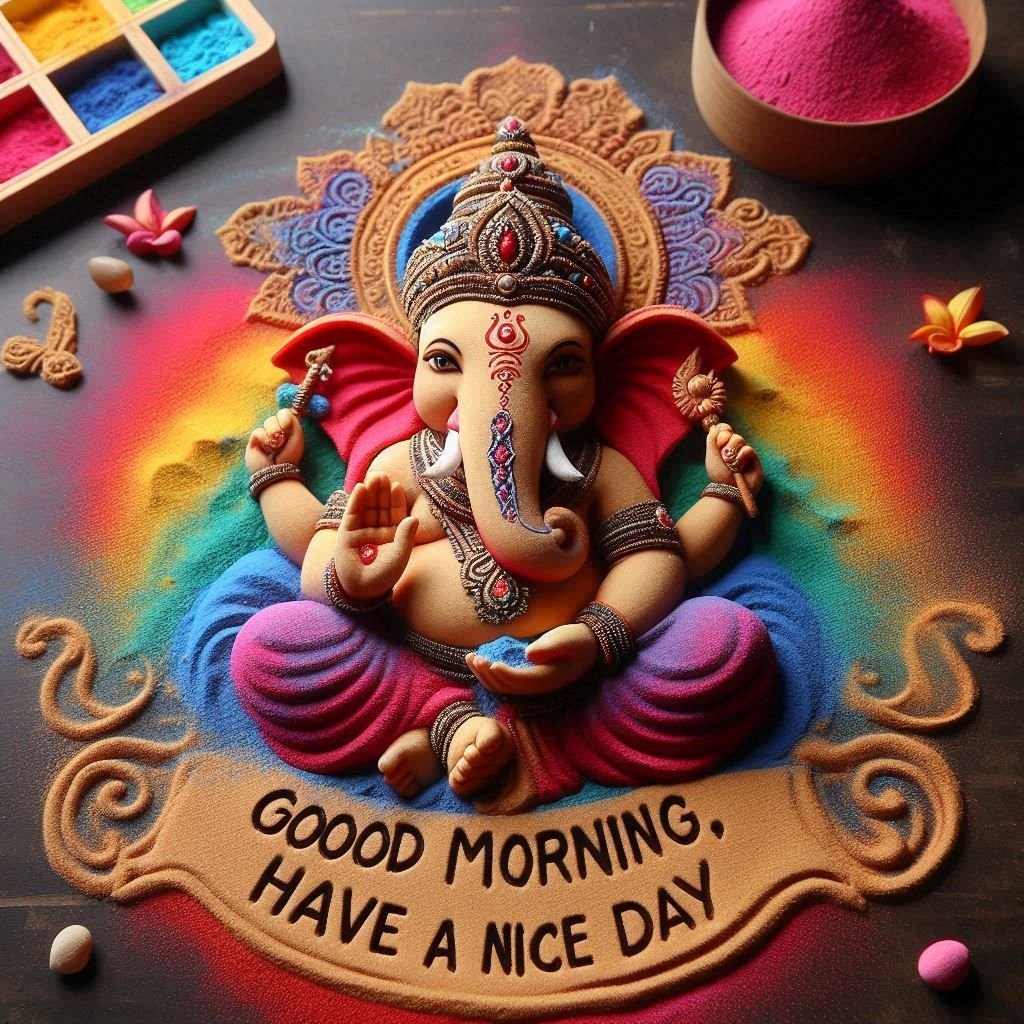 shree ganesh good morning images for whatsapp