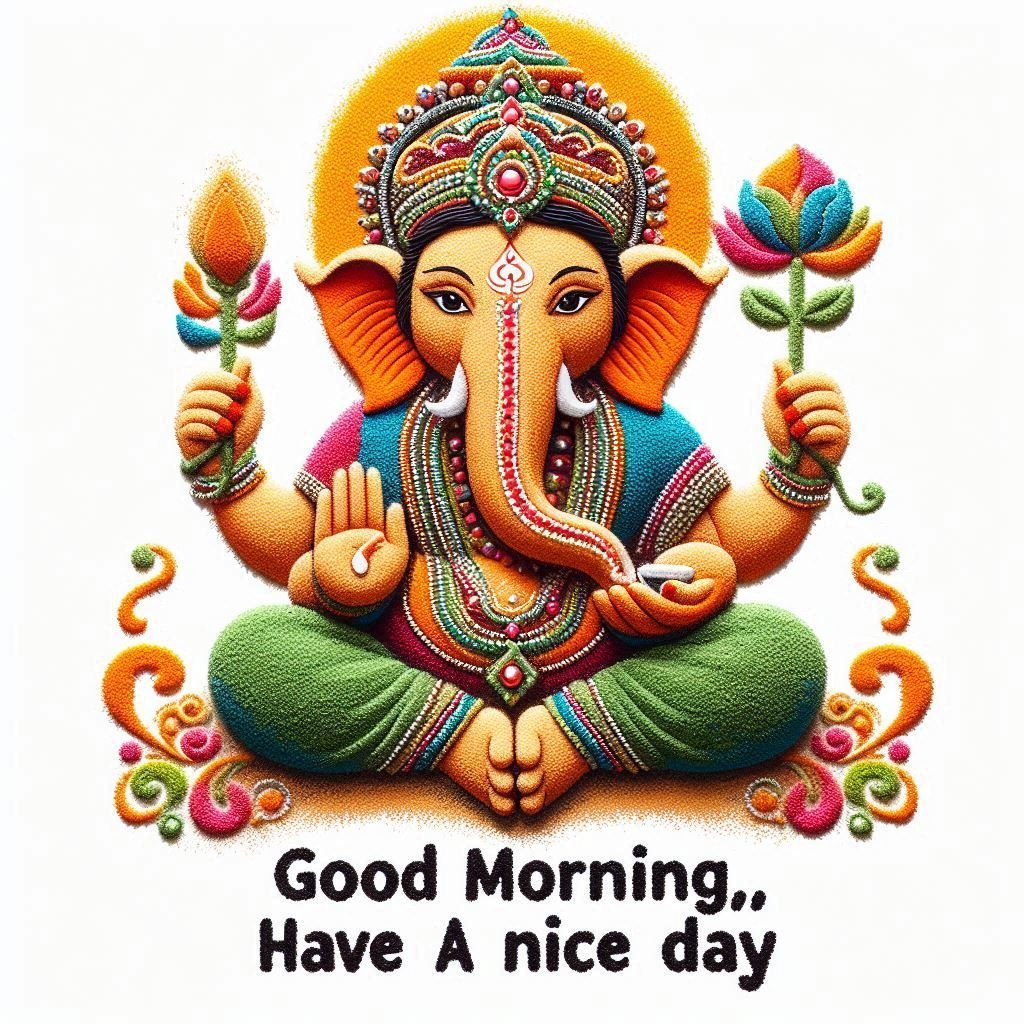 shree ganesh good morning images