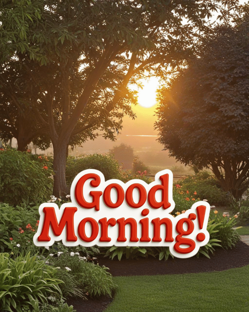 sunrise good morning images with nature