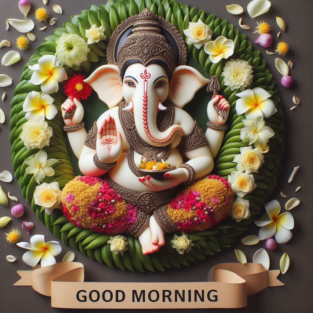 Good Morning Images and Quotes with Lord Ganesha 14 wednesday ganesh good morning images for whatsapp