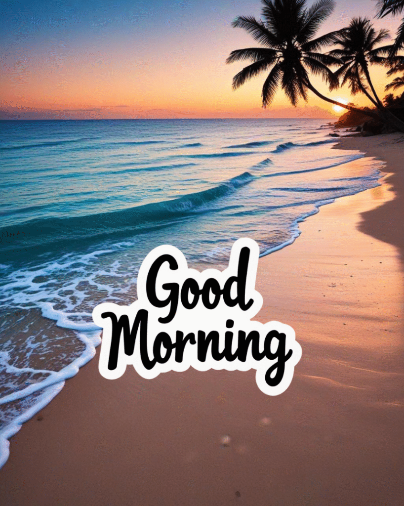 Beach good morning images new beautiful