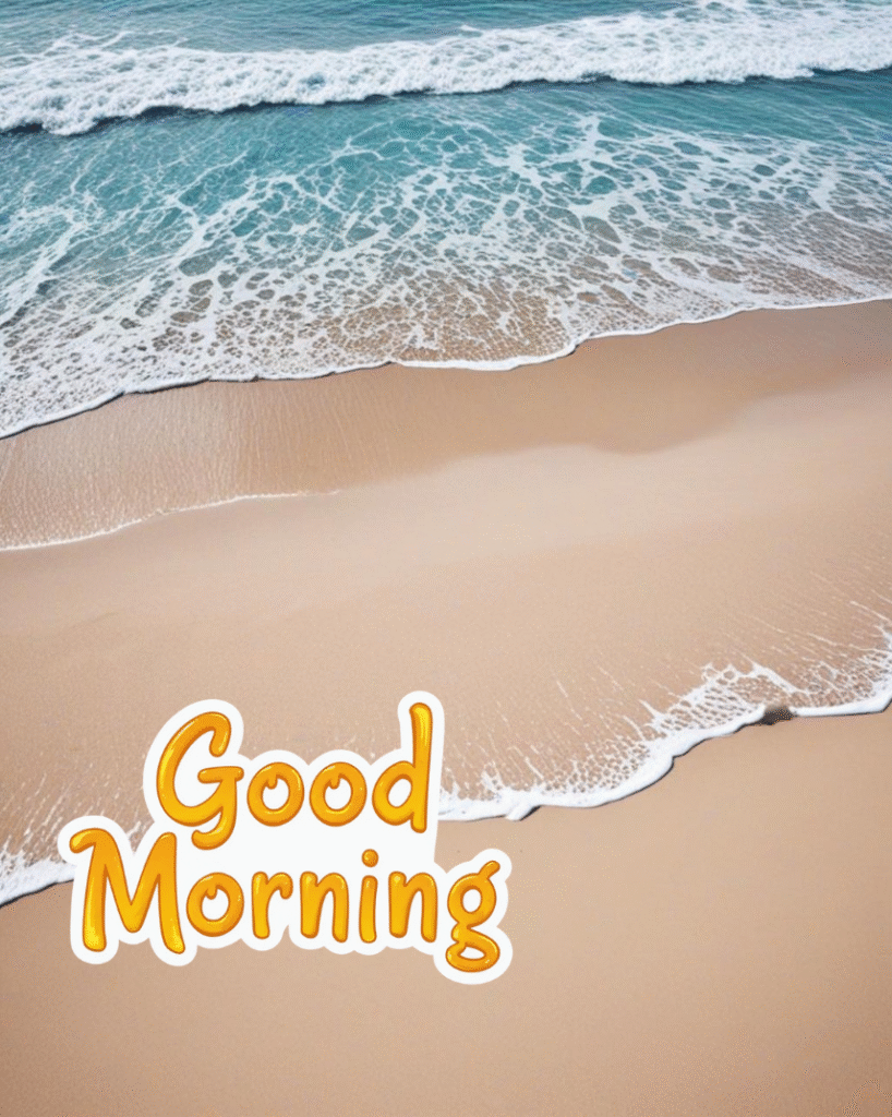Beach good morning photo download