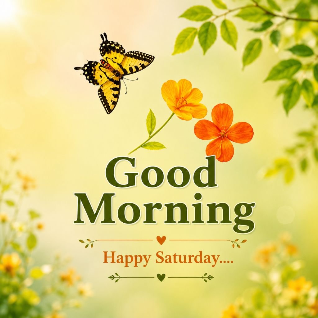 a yellow butterfly nature good morning pic