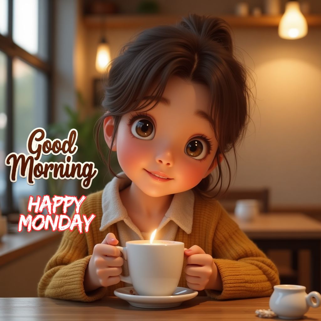 animated good morning girls with happy monday images