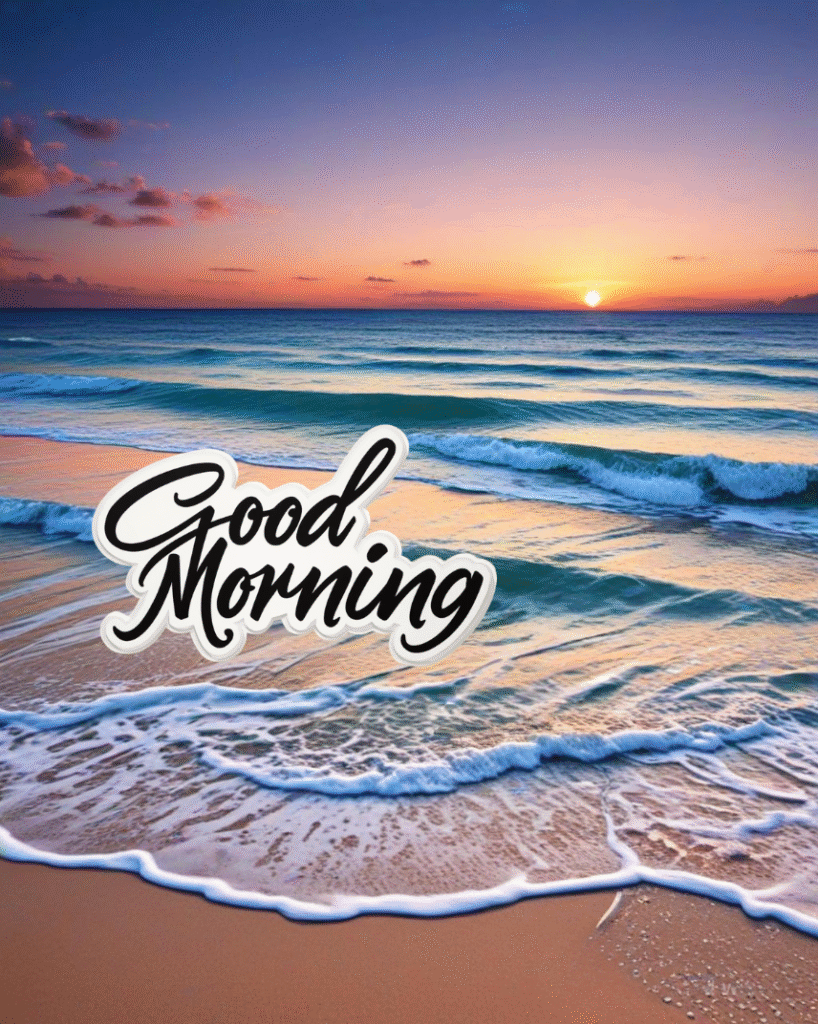 beach good morning images free