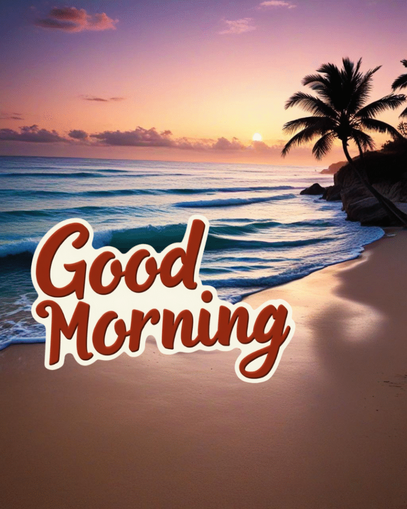 beach good morning images new