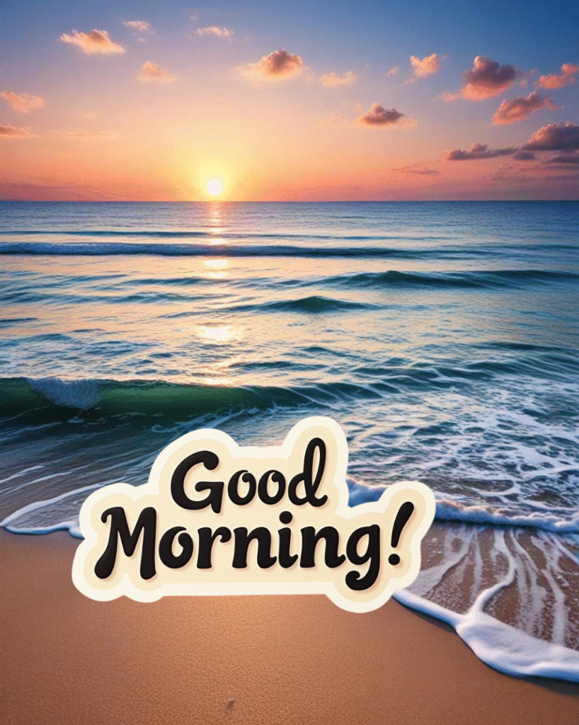 beautiful beach morning whatsapp status