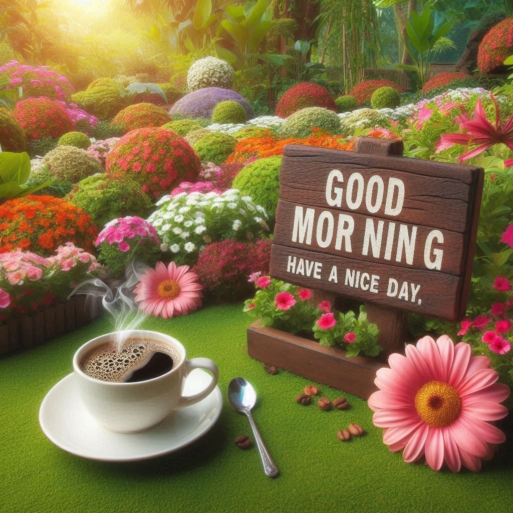 beautiful coffee and flowers images