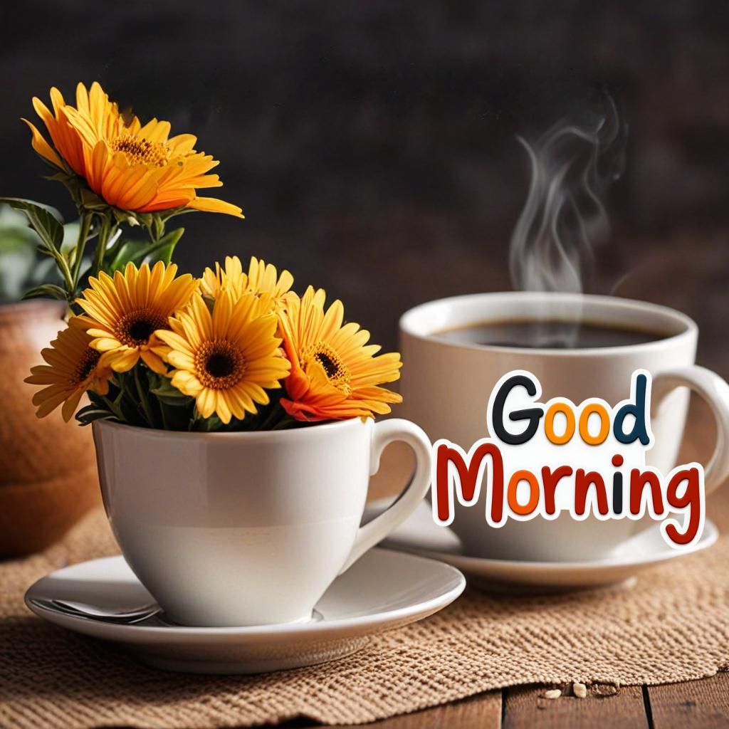 Best Good Morning Images With Flowers and Nature 41 beautiful good morning coffee cup