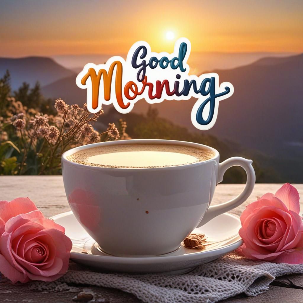 Best Good Morning Images With Flowers and Nature 16 beautiful good morning coffee images