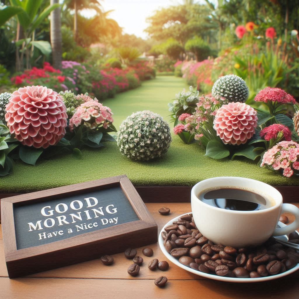 beautiful good morning coffee wishes