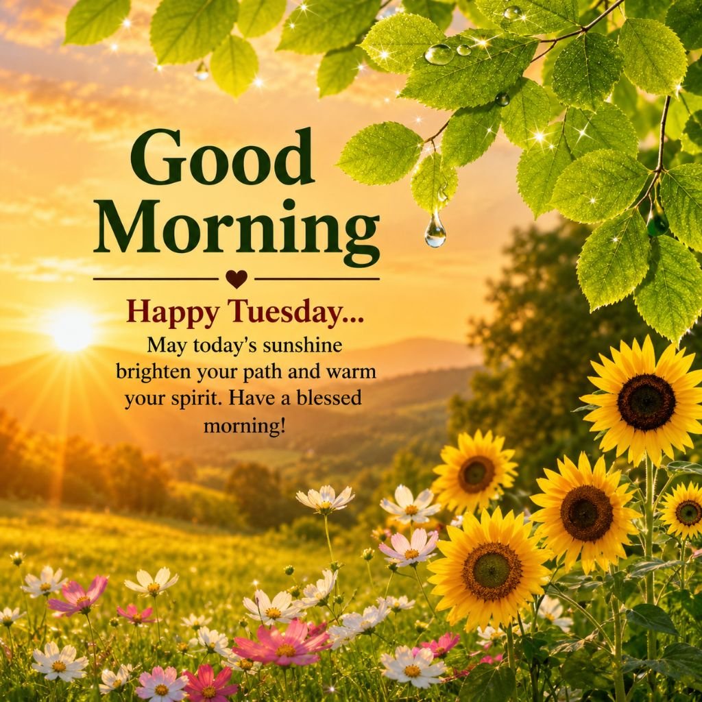 blooming sunflowers good morning flower images