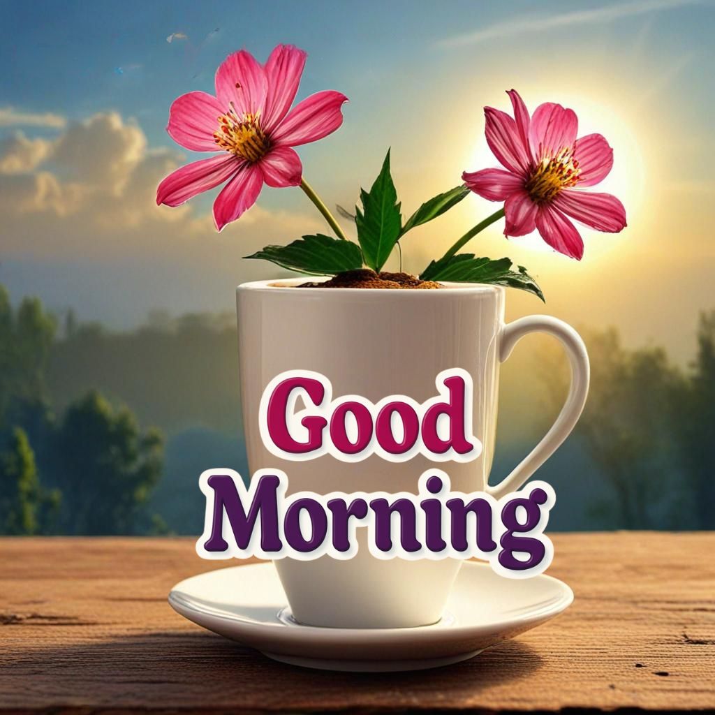 Best Good Morning Images With Flowers and Nature 39 breakfast morning coffee