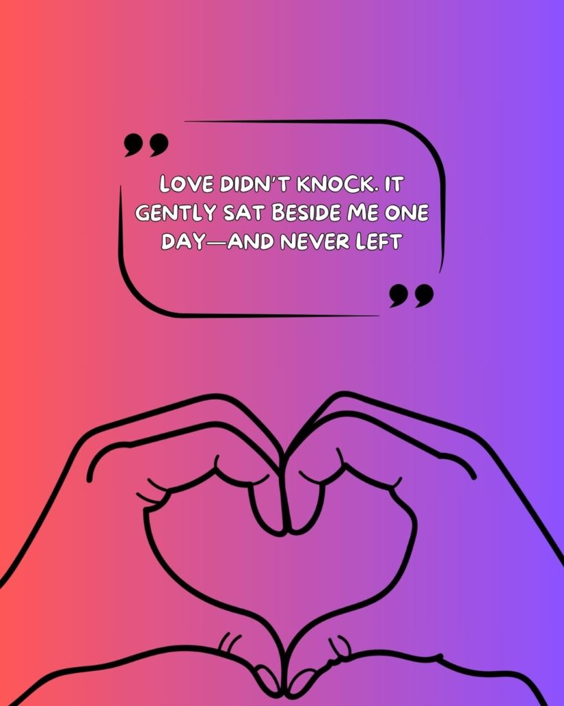 caption on love for instagram