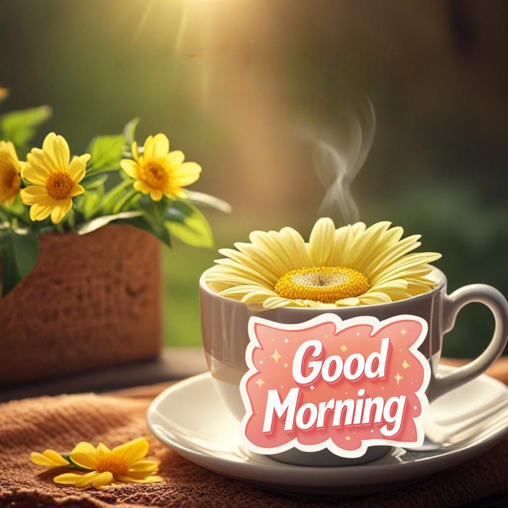 Best Good Morning Images With Flowers and Nature 31 coffee good morning flowers
