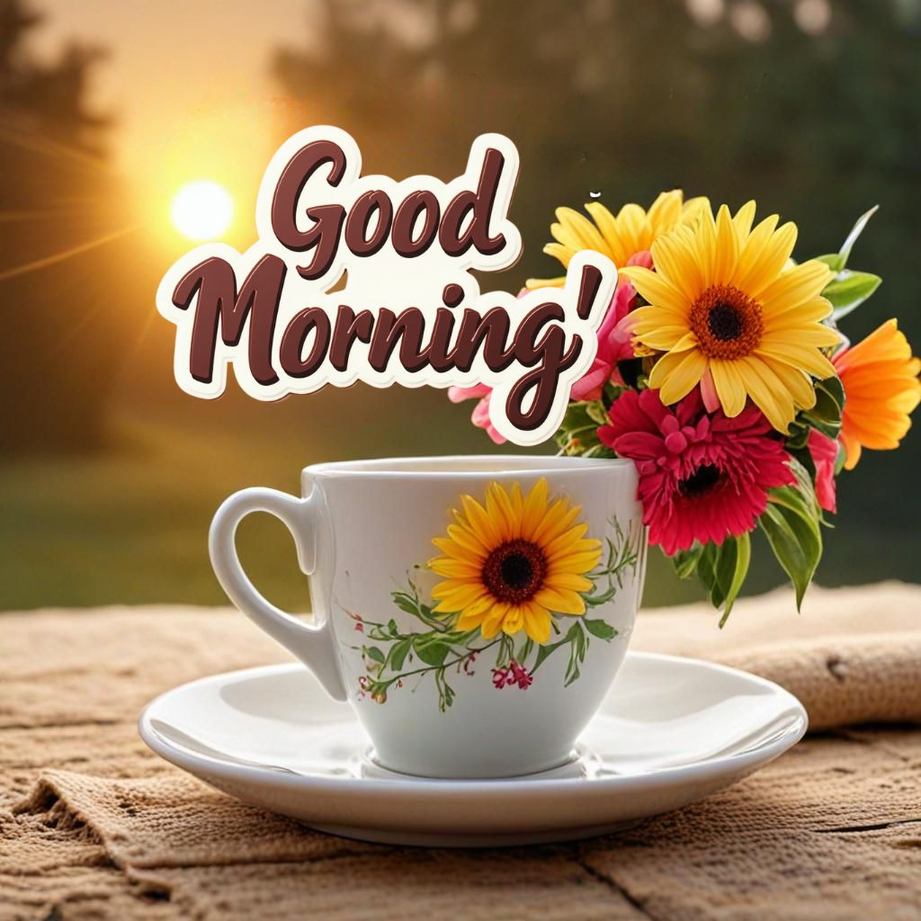 Best Good Morning Images With Flowers and Nature 8 coffee good morning images