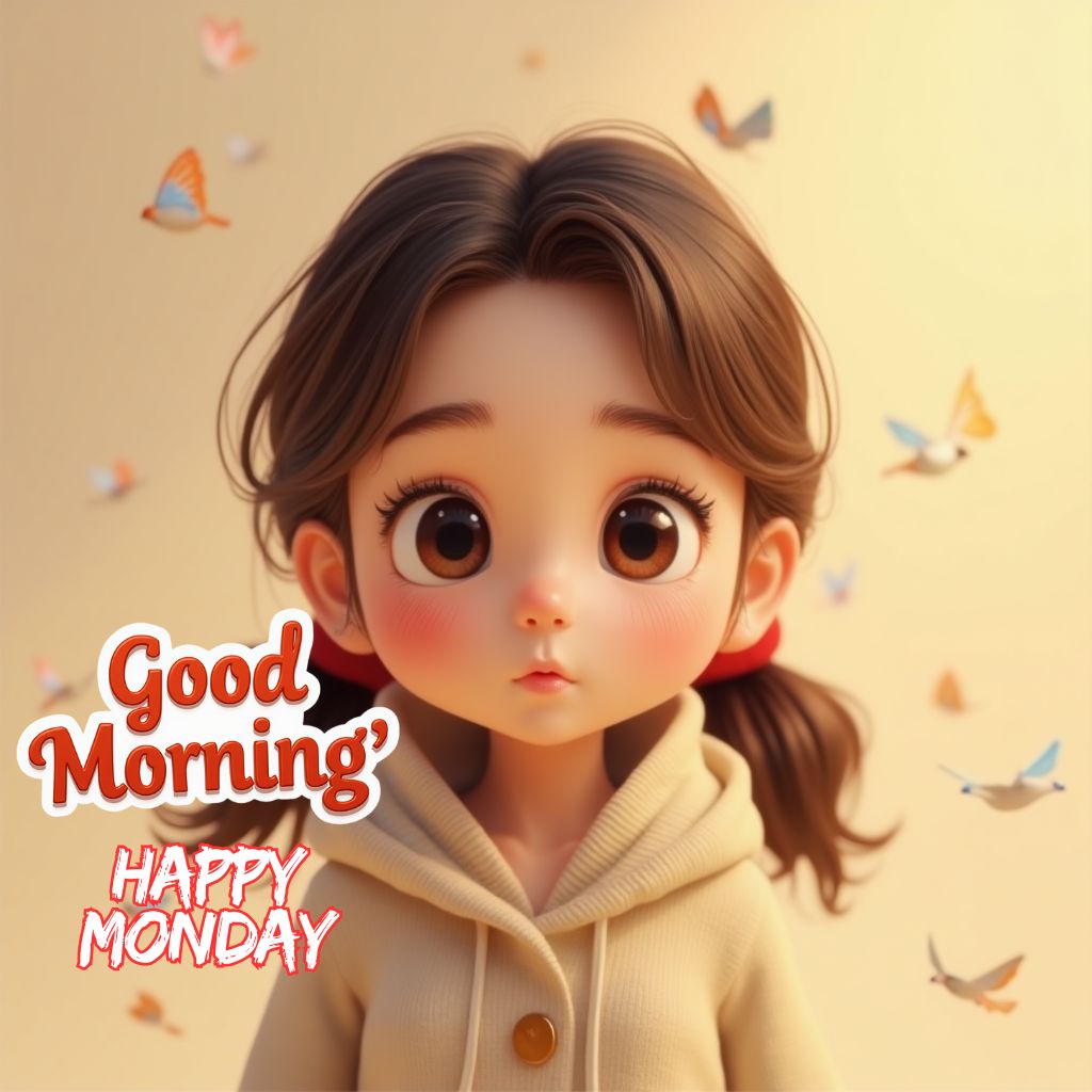 cute good morning girl happy monday