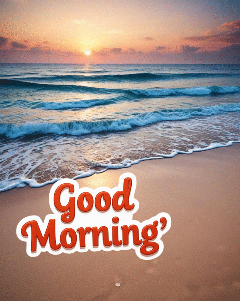 good morning beach images hd