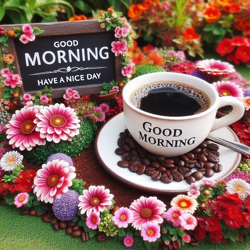 good morning coffee and flowers quotes
