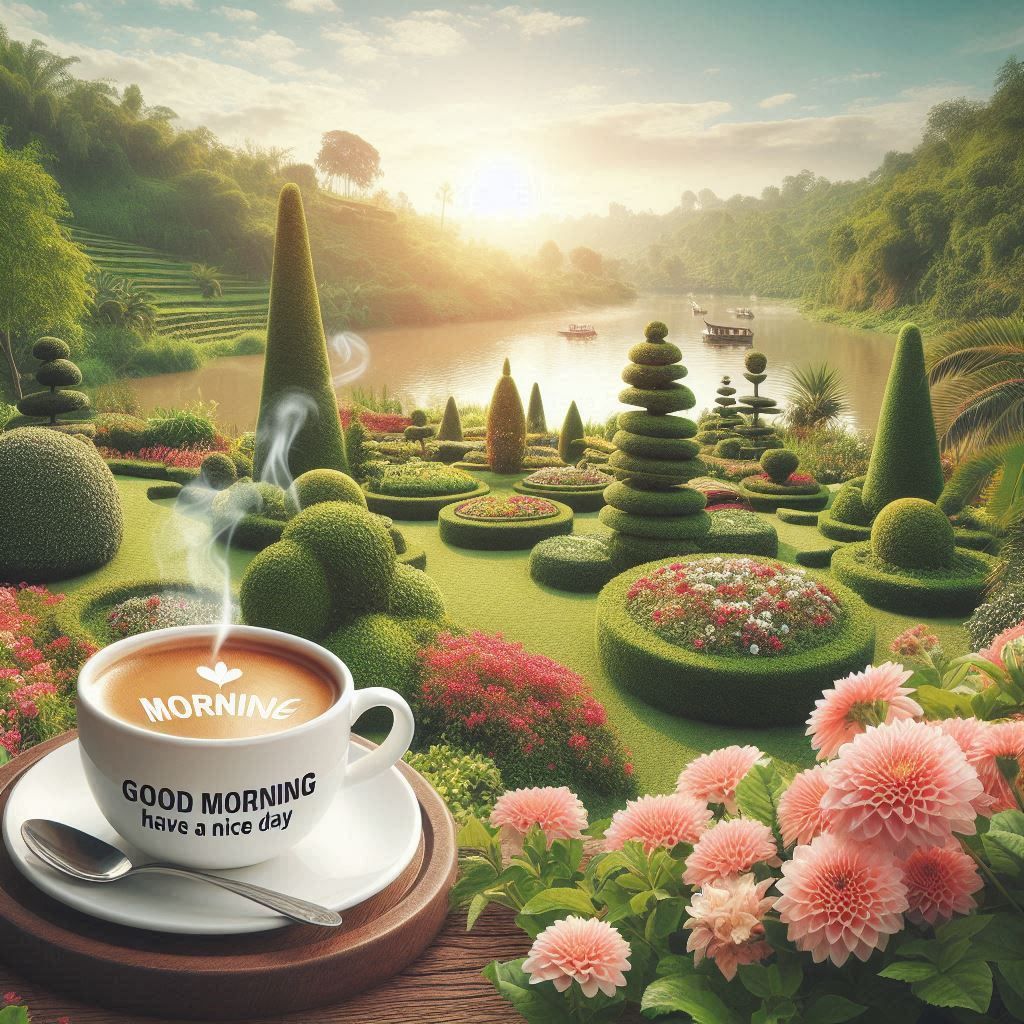 good morning flowers and coffee for my love