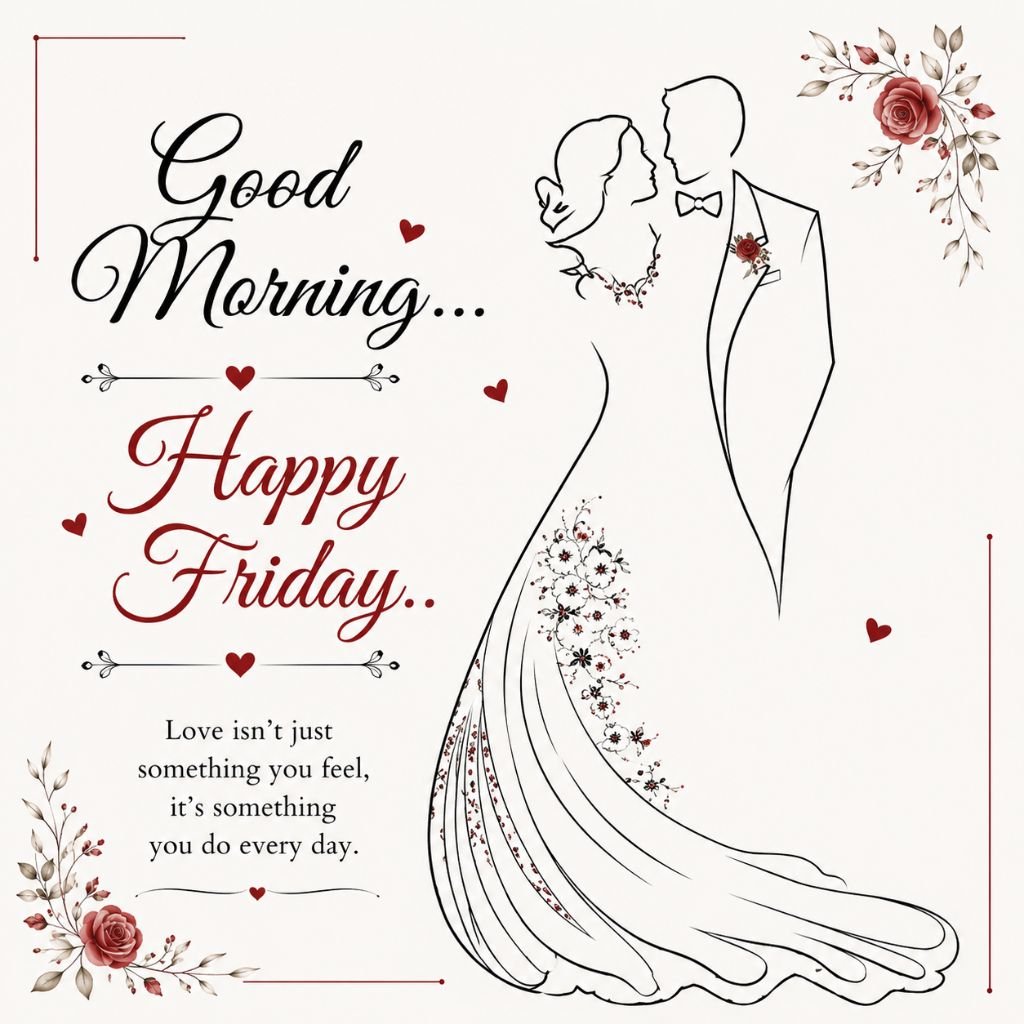good morning happy Friday elegant couple