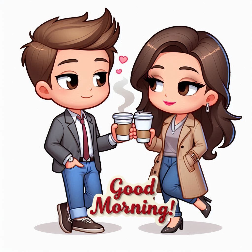 good morning images with couple