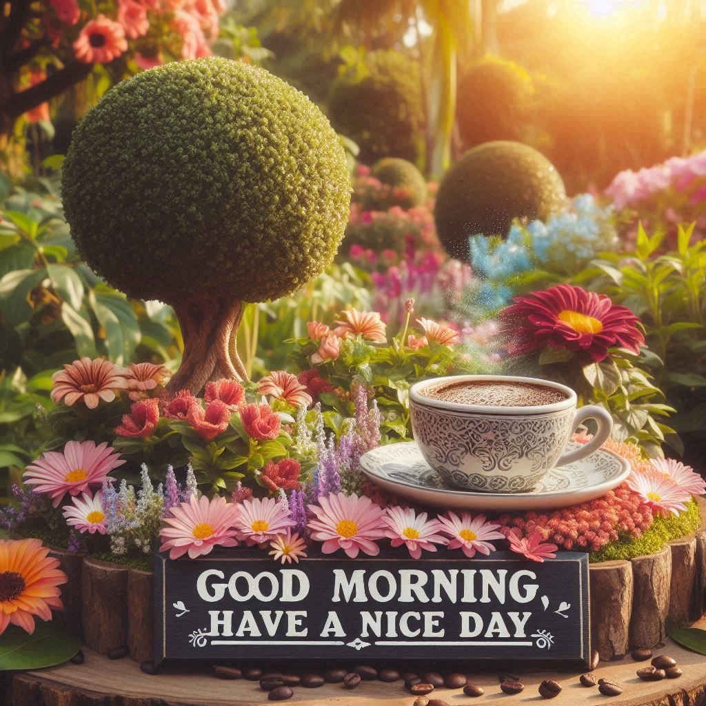 good morning images with flowers hd