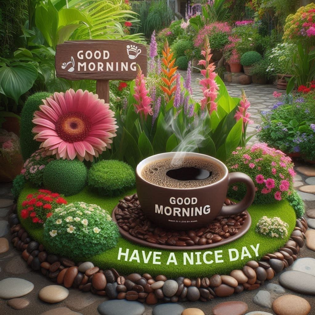 good morning with beautiful flowers images