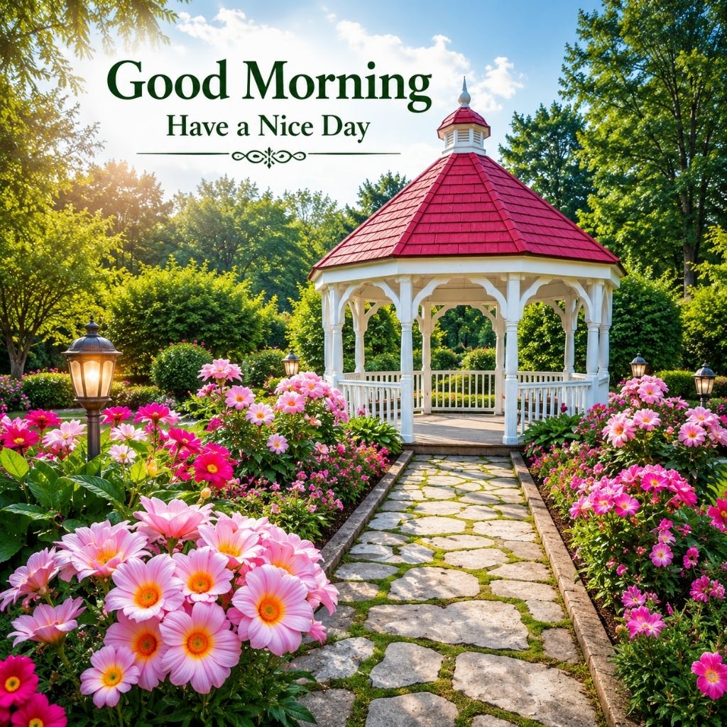 good morning with nature images